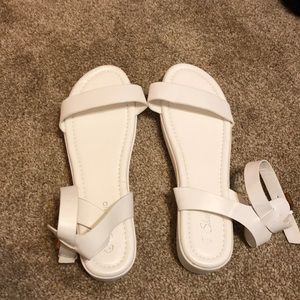 White platform shoes